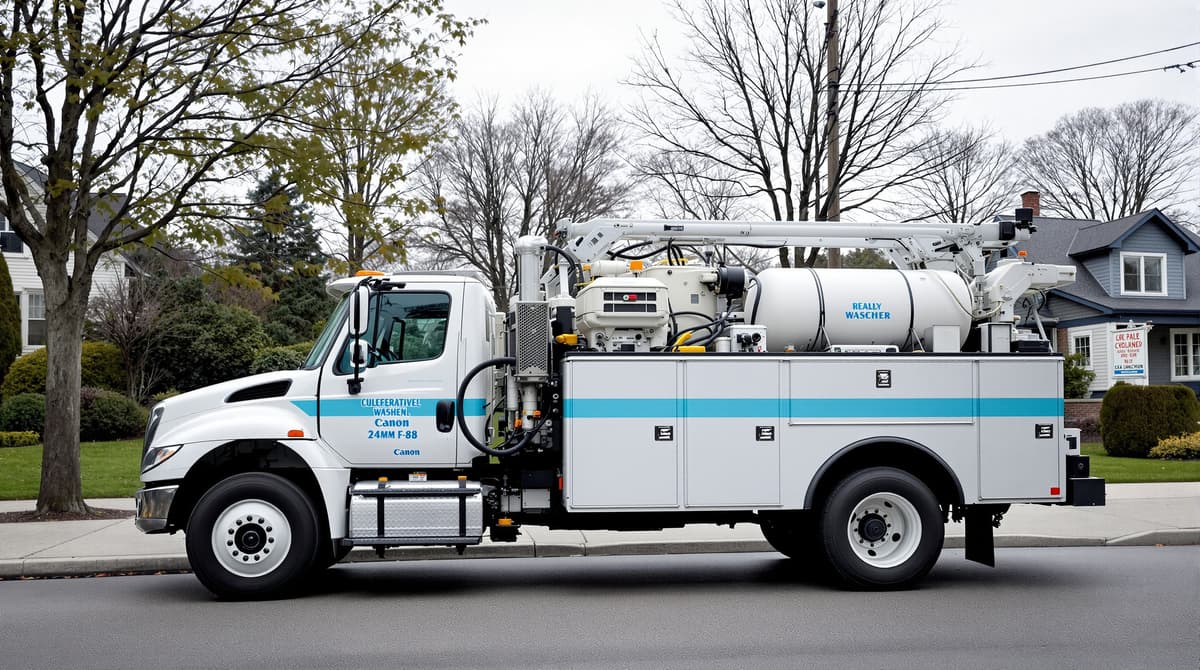 Pressure Wash LI branded truck